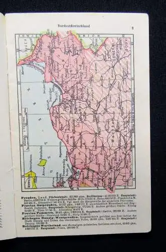 Westentaschen Atlas der Erde 1941 F. A. Brockhaus Leipzig Ortskunde