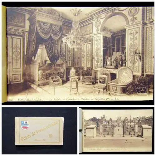 24 Cartes Vues Detachables Palais de Fontainebleau um 1920 Sehenswürdigkeiten