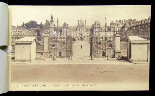 24 Cartes Vues Detachables Palais de Fontainebleau um 1920 Sehenswürdigkeiten