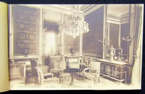 24 Cartes Vues Detachables Palais de Fontainebleau um 1920 Sehenswürdigkeiten