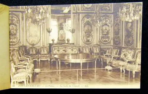 24 Cartes Vues Detachables Palais de Fontainebleau um 1920 Sehenswürdigkeiten