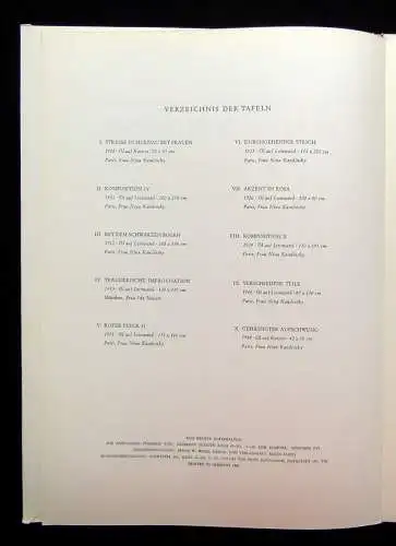 Aust Günter Wassily Kandinsky Gemälde Emil Vollmer Verlag  1960 Kunst Künstler