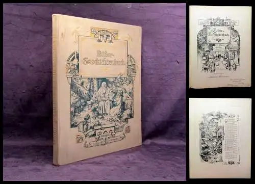 Vogel Hermann Bilder- und Geschichtenbuch um 1900 Romantisch-humoristisch