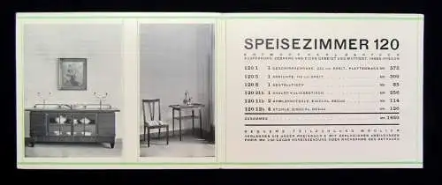 Deutsche Werkstätten Hellerau Katalog o.J. um 1930 Speisezimmer 120 Einrichtung