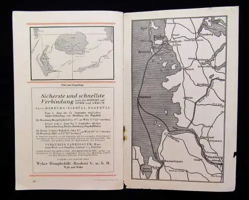 Nordseebad Wyk und Südstrand auf Föhr 1927 Ortskunde Urlaub Tourismusziele