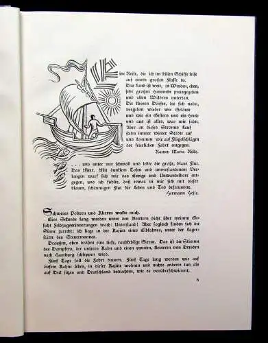 Hahnewald Die Reise nach Sylt Eine Elbfahrt 1924 Belletritik Literatur Ortskunde