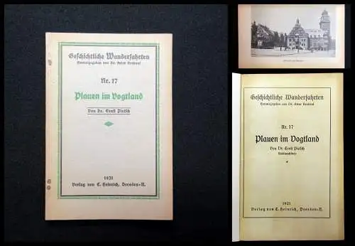 Pietsch Geschichtliche Wanderfahrten Nr. 17 Plauen im Vogtland 1931 Reiseführer