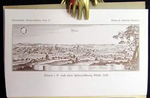 Pietsch Geschichtliche Wanderfahrten Nr. 17 Plauen im Vogtland 1931 Reiseführer