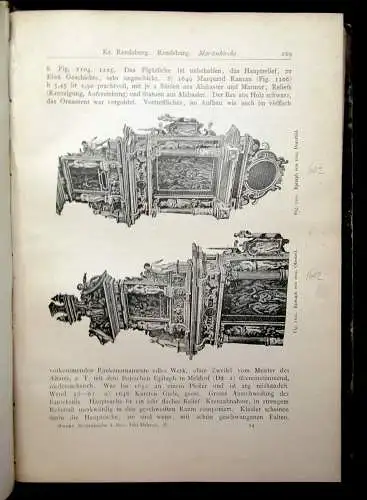 Haupt Die Bau-u Kunstdenkmäler der Provinz Schleswig-Holstein 2. Bd apart 1888