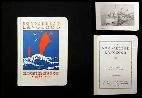 Gemeinde Langeoog Das Nordseebad Langeoog um 1925 Reiseführer Guide Führer