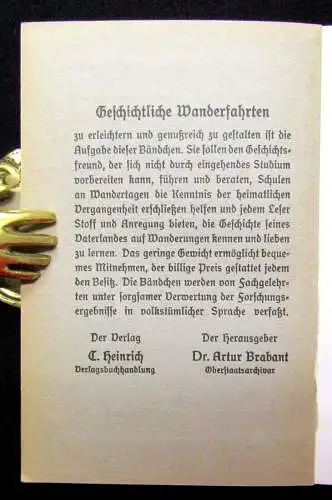 Beschorner Geschichtliche Wanderfahrten Nr. 10 Die Hoflößnitz bei Dresden 1931