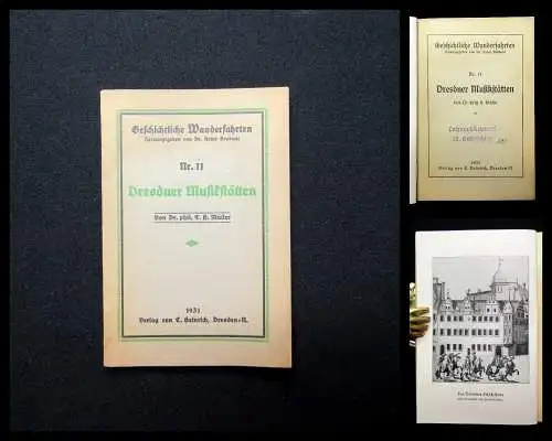 Müller Geschichtliche Wanderfahrten Nr. 11 Dresdner Musikstätten 1931 Guide