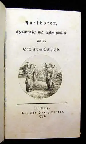 Anekdoten Charakterzüge und Sittengemälde aus der sächsischen Geschichte 1792