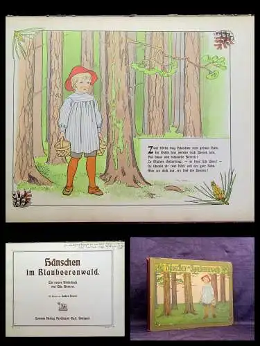 Beskow,Elsa Hänschen im Blaubeerenwald Ein neues Bilderbuch Or. Ausgabe 1904