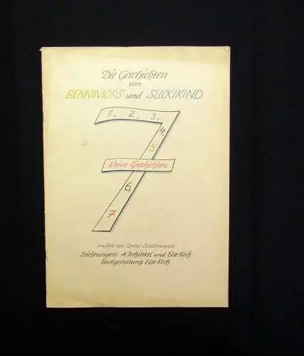 Die Geschichten von Bennimops und Suckikind 7 kleine Geschichten 1946 selten