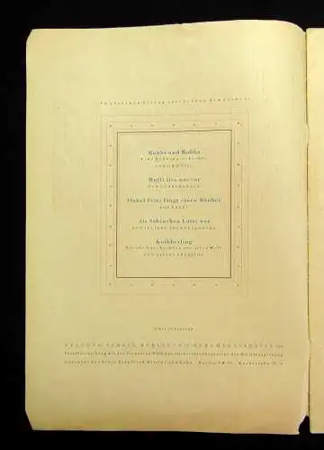 Die Geschichten von Bennimops und Suckikind 7 kleine Geschichten 1946 selten