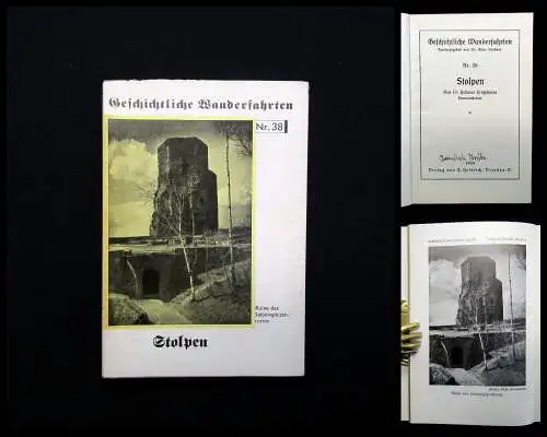 Kretzschmar Geschichtliche Wanderfahrten Nr. 38 Stolpen 1934 Landeskunde