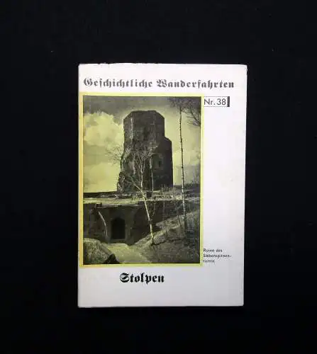 Kretzschmar Geschichtliche Wanderfahrten Nr. 38 Stolpen 1934 Landeskunde