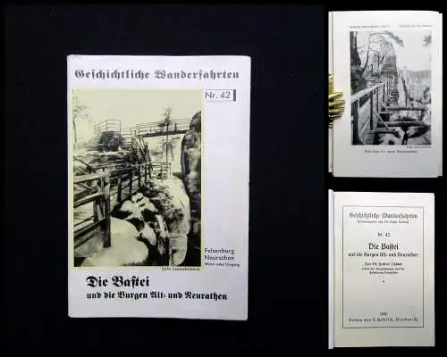 Lindner Geschichtliche Wanderfahrten Nr. 42 Die Bastei 1935 Landeskunde