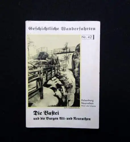 Lindner Geschichtliche Wanderfahrten Nr. 42 Die Bastei 1935 Landeskunde