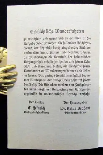 Beschorner Geschichtliche Wanderfahrten Nr. 10 Die Hoflößnitz bei Dresden 1931