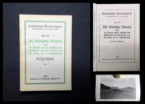 Beschorner Geschichtliche Wanderfahrten Nr. 30 Die sächsische Schweiz 1933