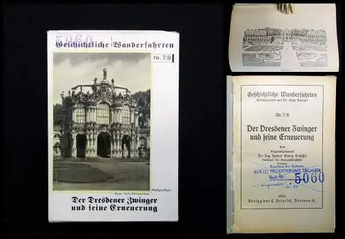 Ermisch Geschichtliche Wanderfahrten Nr. 7/8 Der Dresdener Zwinger 1931