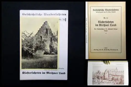 Gröger Geschichtliche Wanderfahrten Nr. 16 Klosterfahrten Meißner Land 1931