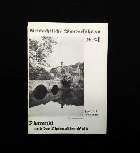 Mielsch Geschichtliche Wanderfahrten Nr. 43 Tharandt 1935 Landeskunde