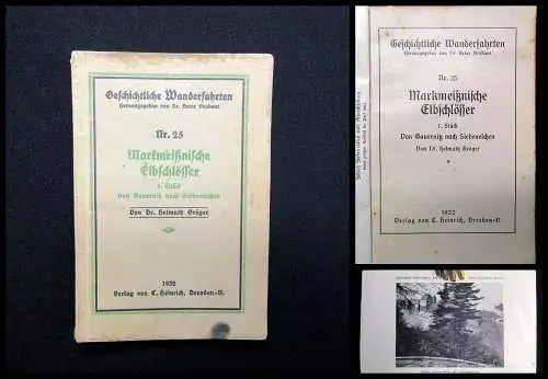 Gröger Geschichtliche Wanderfahrten Nr. 25 Markmeißnische Elbschlösser 1932