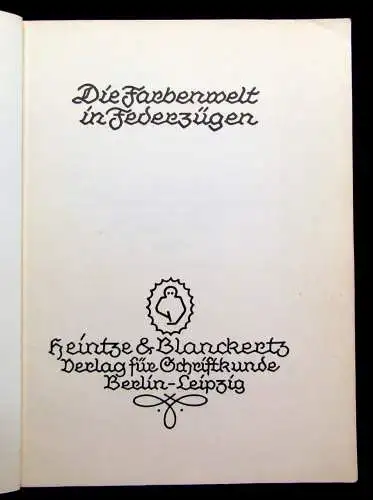 Bechstädt Die Farbenwelt in Federzügen Lustige Rediszüge Stadt u. Land um 1925