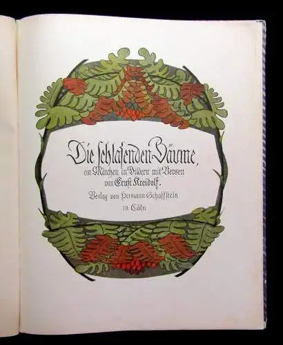 Kreidolf Die schlafenden Bäume ein Märchen mit Versen Original Ausgabe um 1901