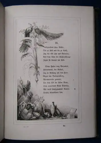 Herder Der Eid nach spanischem Romanzen 1838 Handzeichnungen Belletristik js