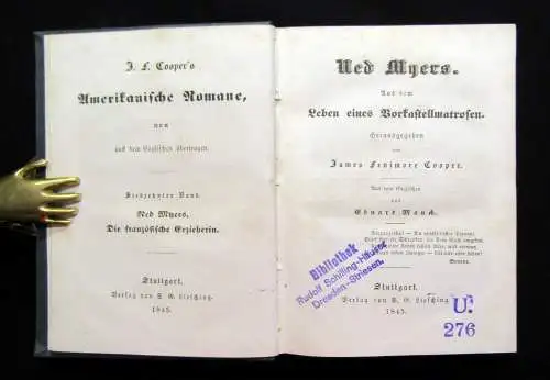 Cooper J.F. Amerikanische Romane Die Heimkehr oder die Verfolgung 1845, 21. Bd