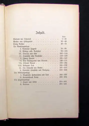 Klee Die deutschen Heldensagen Volksausgabe um 1900 Literatur Sagen Märchen