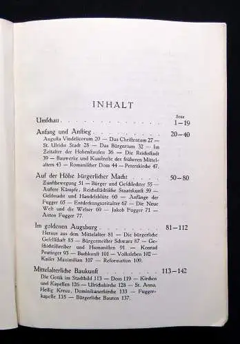 Pius Dirr Augsburg Dritte Auflage um 1920 Geschichte Ortskunde Landeskunde