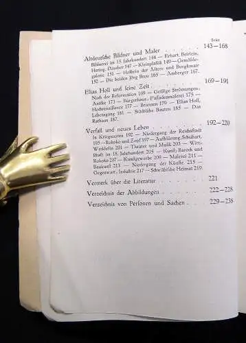 Pius Dirr Augsburg Dritte Auflage um 1920 Geschichte Ortskunde Landeskunde