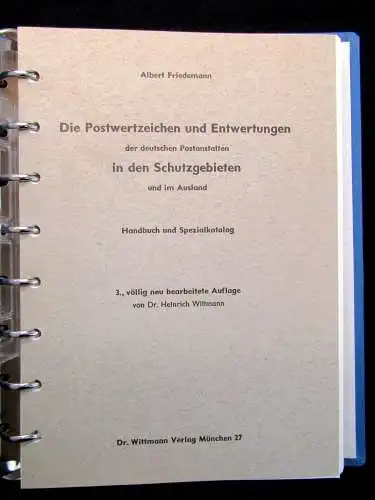 Die Postwertzeichen und Entwertungen der deutschen Postanstalten 3 Bde.1967-1969