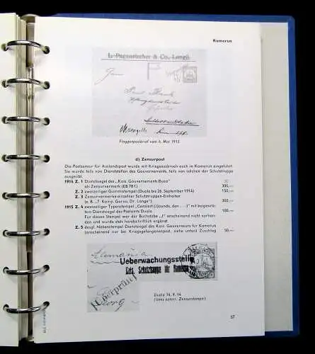 Die Postwertzeichen und Entwertungen der deutschen Postanstalten 3 Bde.1967-1969