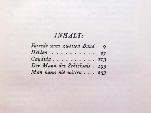 Shaw Bernard Dramatische Werke in sieben Bänden um 1920 Belletristik Lyrik