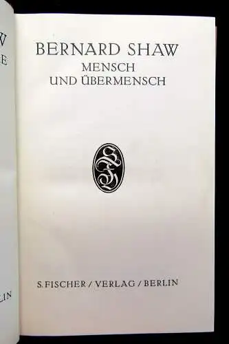 Shaw Bernard Dramatische Werke in sieben Bänden um 1920 Belletristik Lyrik