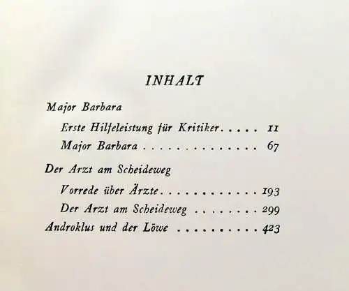 Shaw Bernard Dramatische Werke in sieben Bänden um 1920 Belletristik Lyrik