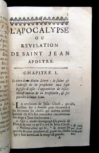 Bossuet, J.B. L'apocalypse avec une Explication 1689 Apocalypse Philosophie