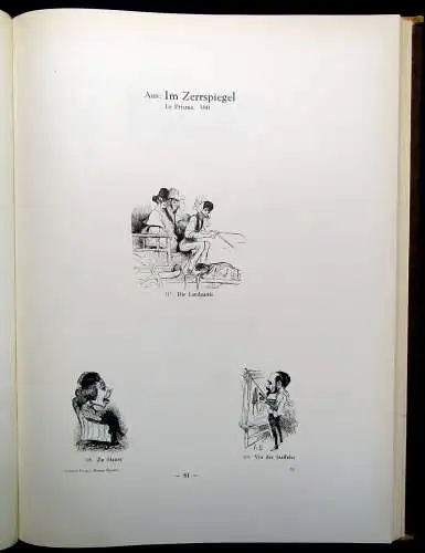 Honore Daumier 3 Bde. Lithographien + 1Bd. Holzschnitte komplett 1828- 1872