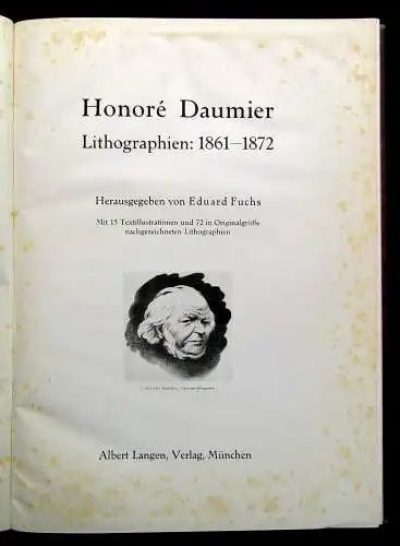 Honore Daumier 3 Bde. Lithographien + 1Bd. Holzschnitte komplett 1828- 1872