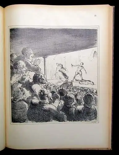 Honore Daumier 3 Bde. Lithographien + 1Bd. Holzschnitte komplett 1828- 1872