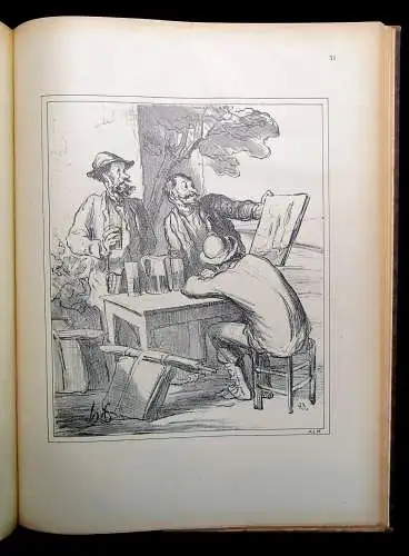 Honore Daumier 3 Bde. Lithographien + 1Bd. Holzschnitte komplett 1828- 1872