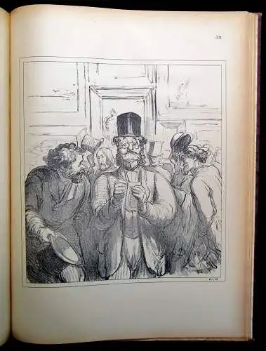 Honore Daumier 3 Bde. Lithographien + 1Bd. Holzschnitte komplett 1828- 1872