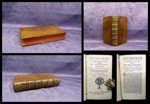 Brantome Memoires de Messire Pierre de Bourdeille 1722 Geschichte Hostorie