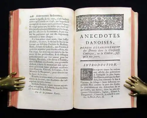 La Croix; Hornot; La Place Anecdotes du Nord comprenant  la Suede (...) 1770